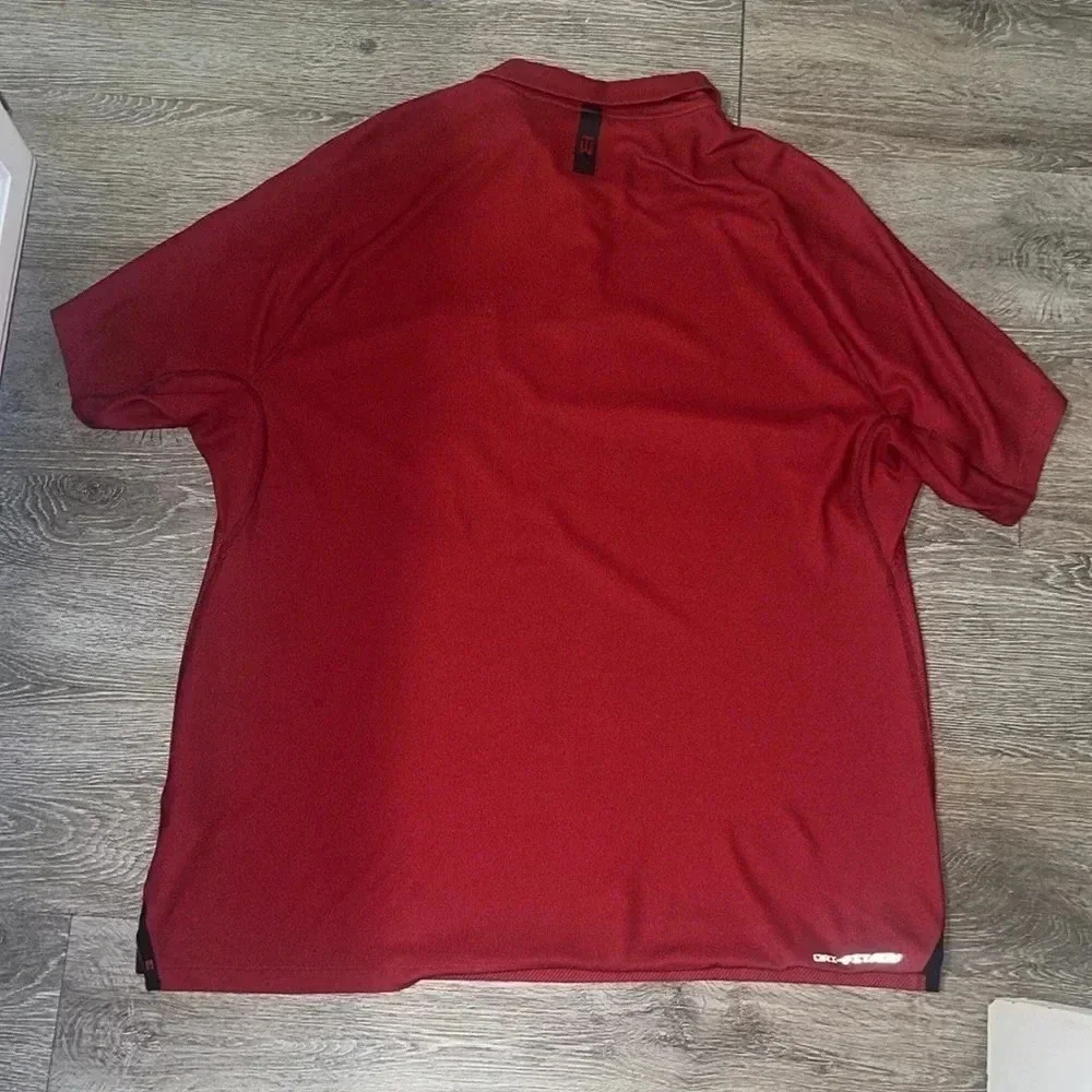Nike Tiger Woods Design Golf Polo Shirt Red XL El Cardinal